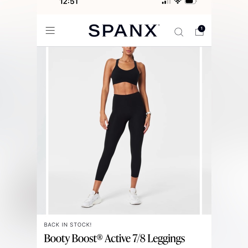 Spanx Booty Boost® Active 7/8 Leggings